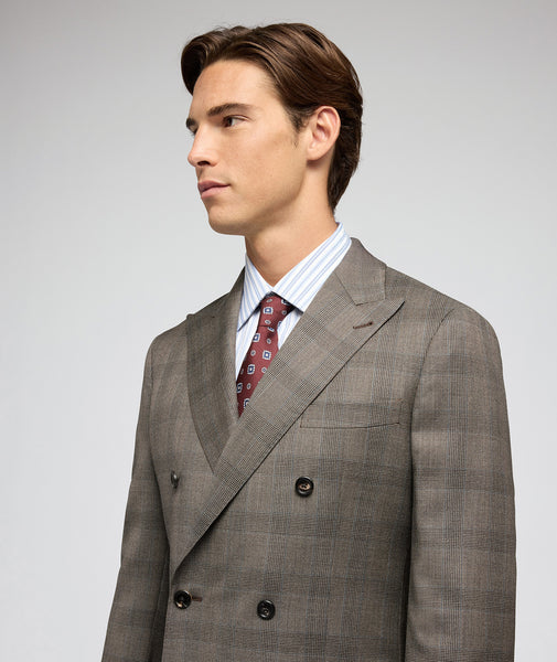 Abito Principe di Galles canna di fucile e azzurro