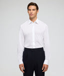 White Cotton Piquet Shirt