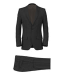 Suit in grey grisaille wool
