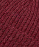 Gorro en cachemira burdeos
