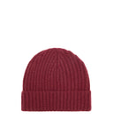 Gorro en cachemira burdeos