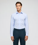 Easy Iron Light Blue Stripe Shirt
