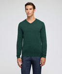 Pull en cachemire vert
