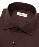 Chemise de cérémonie en coton marron