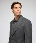 Costume Sur Mesure pour Homme gris en twill de laine