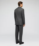 Costume Sur Mesure pour Homme gris en twill de laine