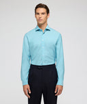 Camisa en lana cachemira azul