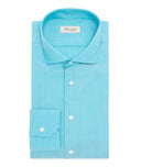 Camisa en lana cachemira azul