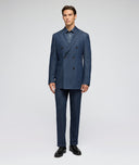 Costume en denim bleu