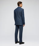Costume en denim bleu