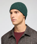 Bonnet en cachemire vert