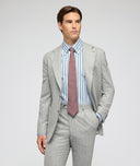 Costume en flanelle de laine dans un mélange de tons gris clair