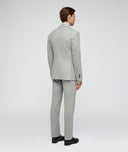 Costume en flanelle de laine dans un mélange de tons gris clair