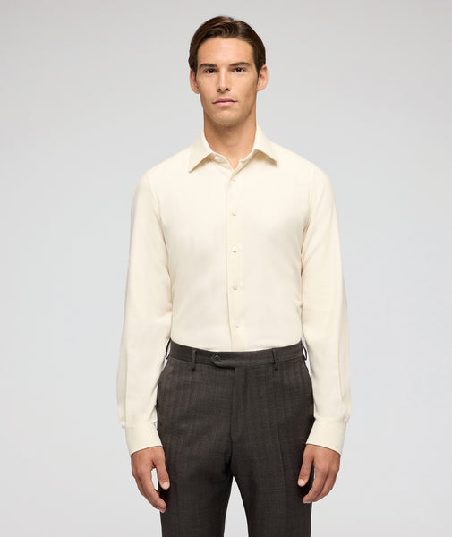 Chemise Flanelle Coton Blanc