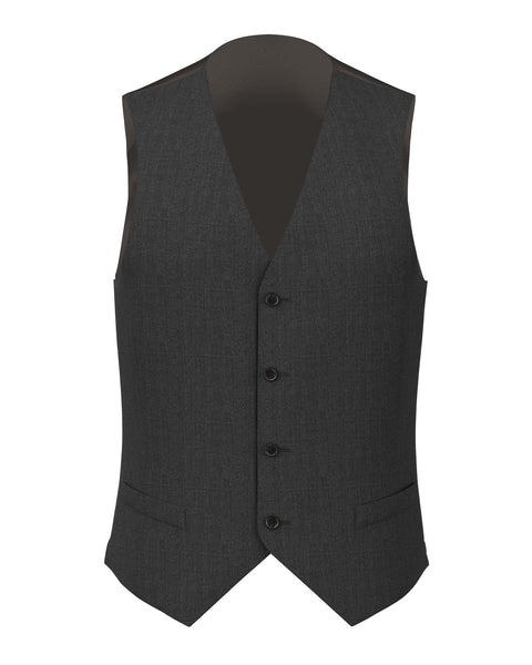 Waistcoat in crease-resistant grey wool